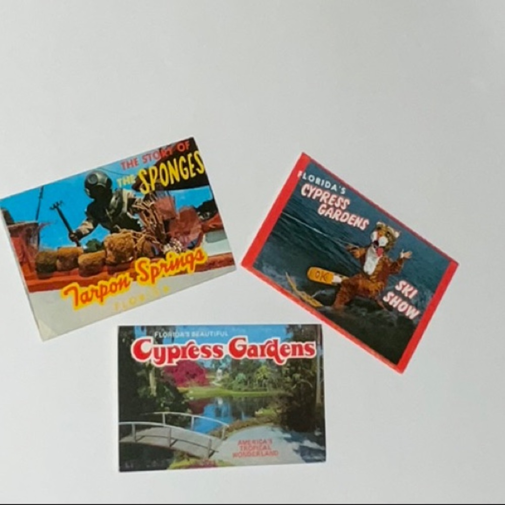 Tarpon Springs and Cypress Gardens Florida Postcard Folder Sets
